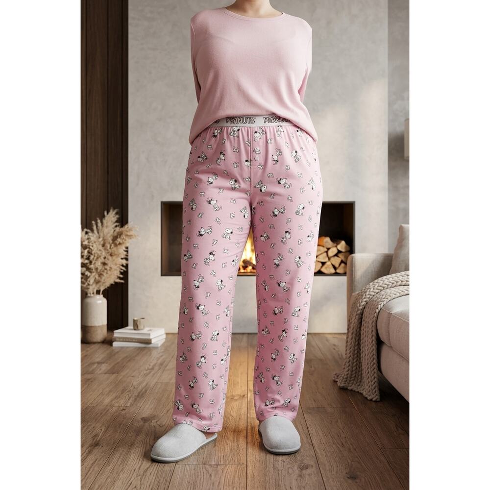 Peanuts Snoopy Womens Lounge Pants XL AOP Cozycore Kawaii Cute Retro Nostalgic